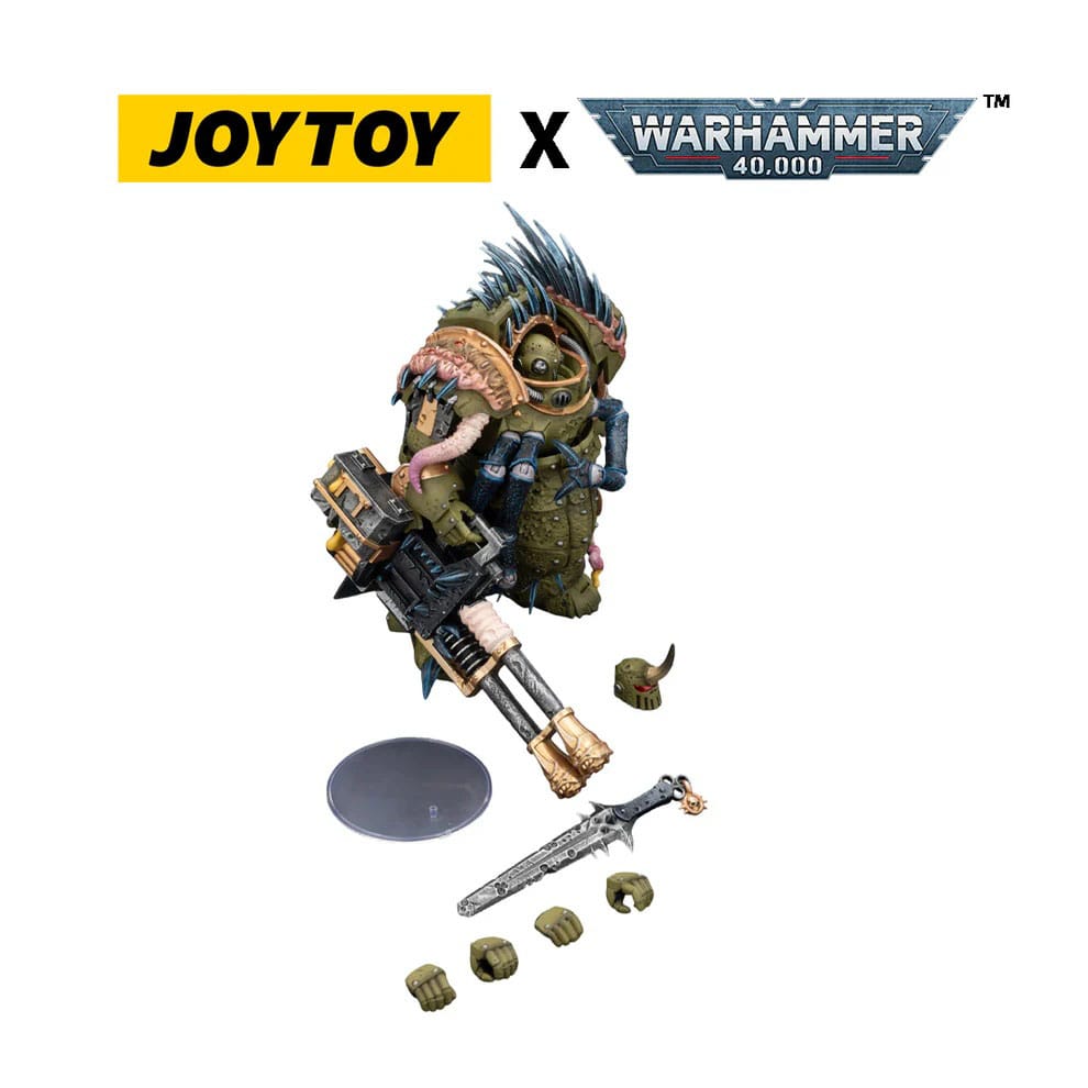 Warhammer 40,000 Actionfigur Death Guard Blightlord Terminator 1 with Reaper Autocannon and Bubotic Blades 14 cm Image 2