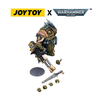 Warhammer 40,000 Actionfigur Death Guard Blightlord Terminator 1 with Reaper Autocannon and Bubotic Blades 14 cm Image 2
