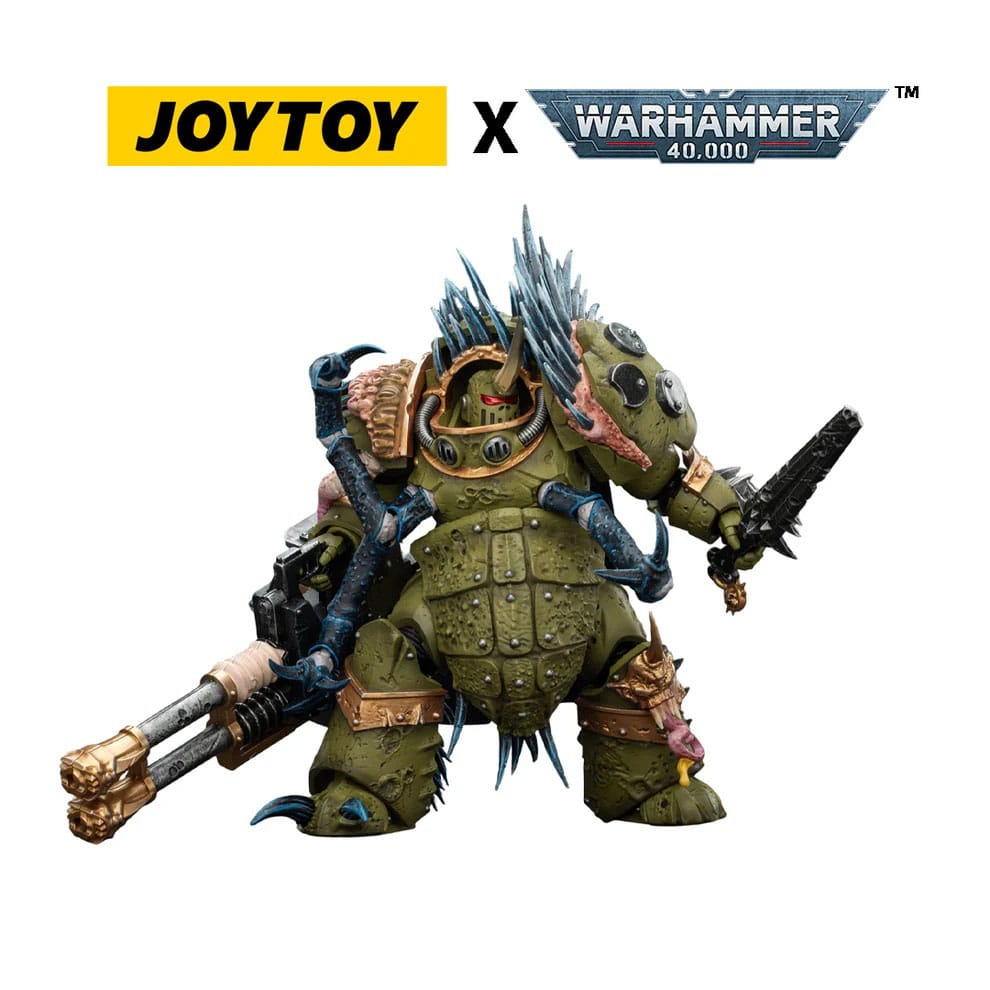 Warhammer 40,000 Actionfigur Death Guard Blightlord Terminator 1 with Reaper Autocannon and Bubotic Blades 14 cm Image 3