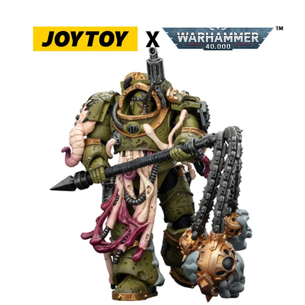 Warhammer 40,000 Actionfigur Death Guard Blightlord Terminator 2 with Flail of Corruption 14 cm Image 4