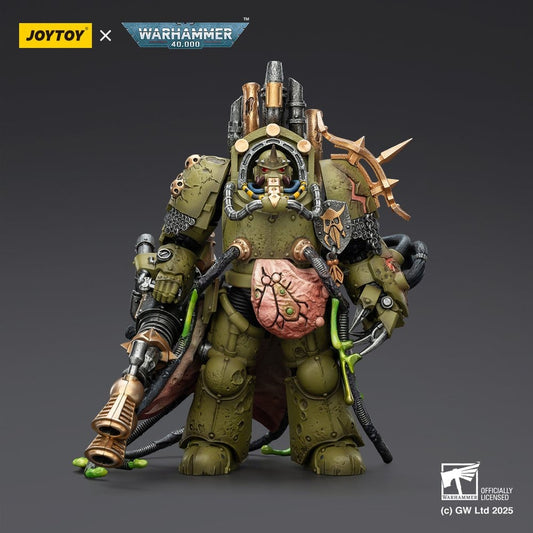 Warhammer 40,000 Actionfigur Death Guard Lord of Virulence with Power Fist and Twin Plague Spewer 14 cm Image 2
