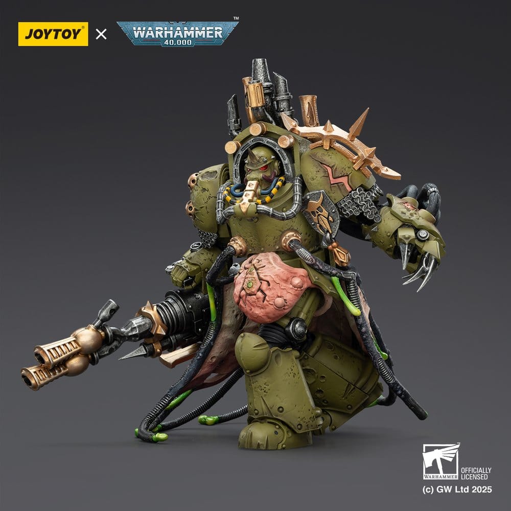 Warhammer 40,000 Actionfigur Death Guard Lord of Virulence with Power Fist and Twin Plague Spewer 14 cm Image 4