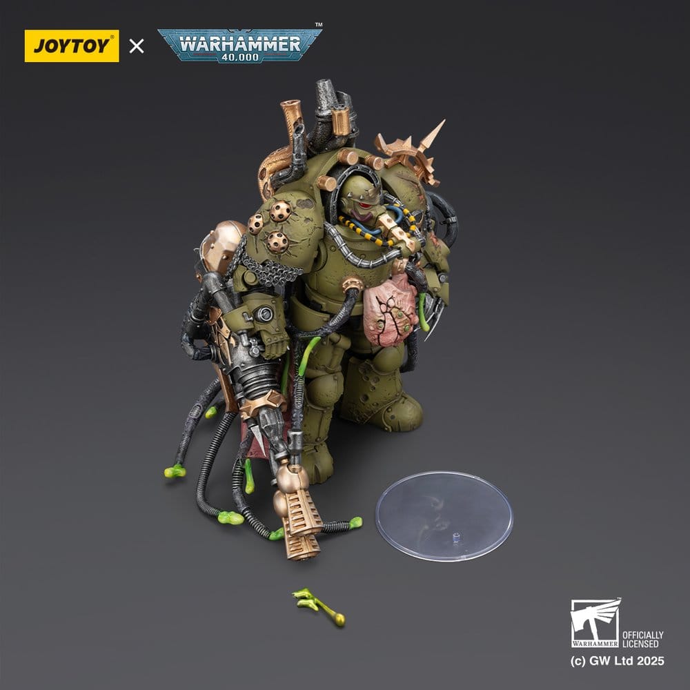 Warhammer 40,000 Actionfigur Death Guard Lord of Virulence with Power Fist and Twin Plague Spewer 14 cm Image 6