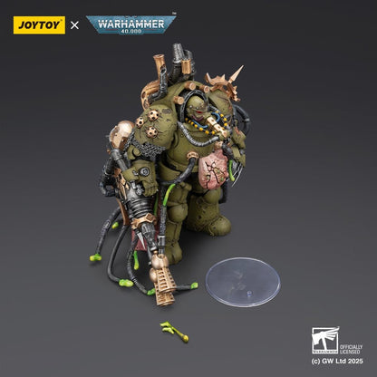 Warhammer 40,000 Actionfigur Death Guard Lord of Virulence with Power Fist and Twin Plague Spewer 14 cm Image 6