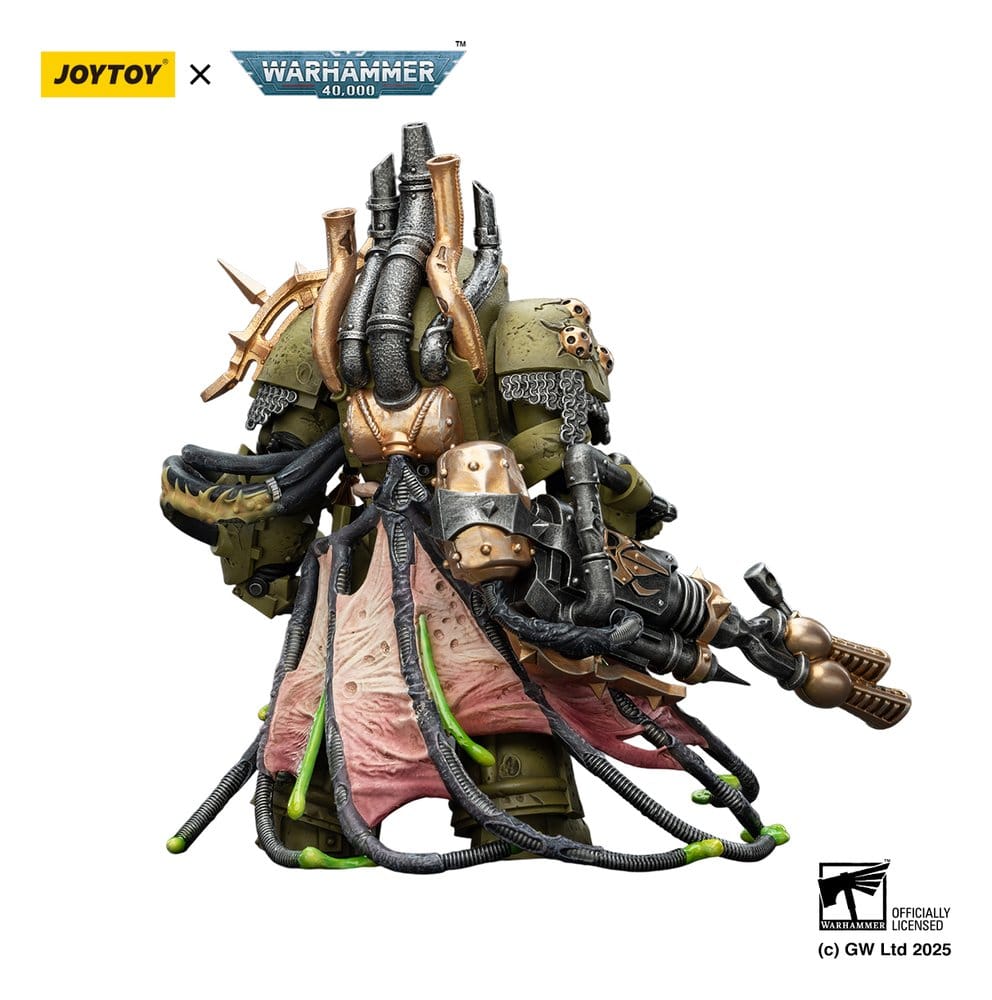 Warhammer 40,000 Actionfigur Death Guard Lord of Virulence with Power Fist and Twin Plague Spewer 14 cm Image 7
