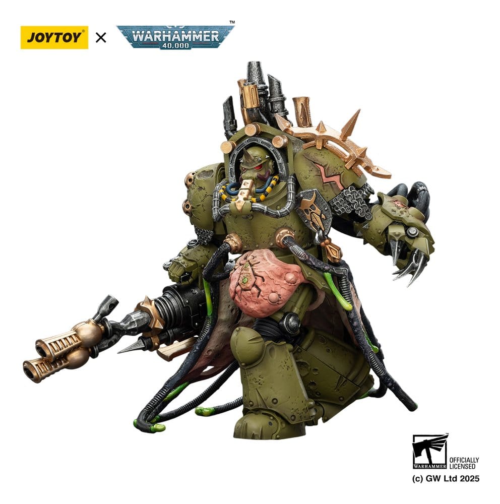 Warhammer 40,000 Actionfigur Death Guard Lord of Virulence with Power Fist and Twin Plague Spewer 14 cm Image 8