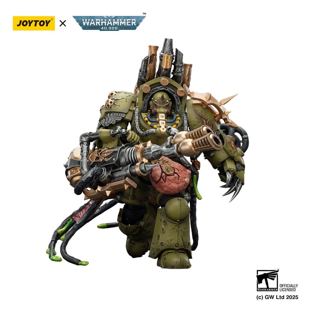 Warhammer 40,000 Actionfigur Death Guard Lord of Virulence with Power Fist and Twin Plague Spewer 14 cm Image 9