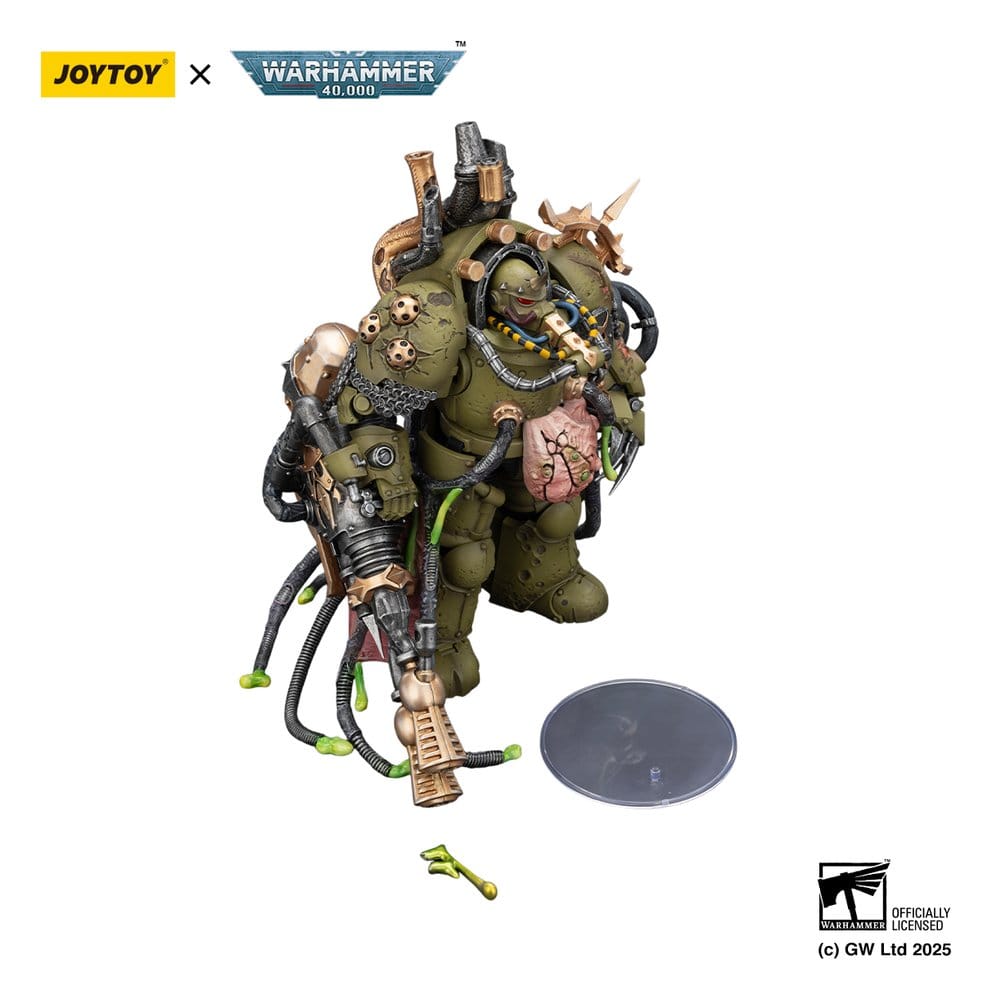 Warhammer 40,000 Actionfigur Death Guard Lord of Virulence with Power Fist and Twin Plague Spewer 14 cm Image 10