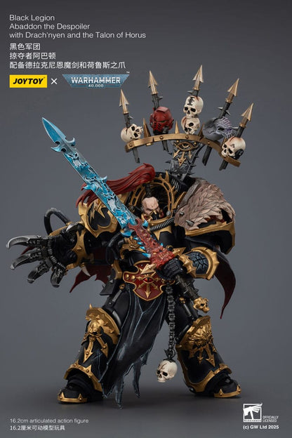 Warhammer 40,000 Actionfigur Black Legion Abaddon the Despoiler with Drach'nyen and the Talo 16 cm Image 7