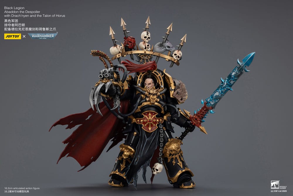 Warhammer 40,000 Actionfigur Black Legion Abaddon the Despoiler with Drach'nyen and the Talo 16 cm Image 8