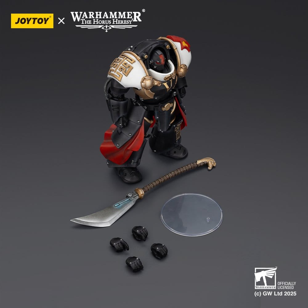 Warhammer The Horus Heresy Actionfigur White Scars Ebon Keshig Terminator 1 with Power Glaive 13 cm Image 6