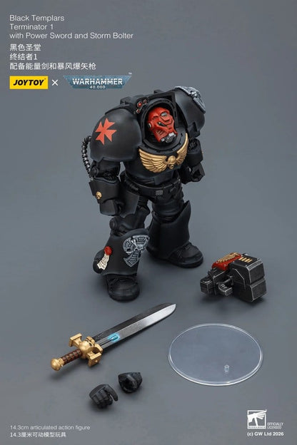 Warhammer 40,000 Actionfigur Black Templars Terminator 1 with Power Sword and Storm Bolter 14 cm Image 6