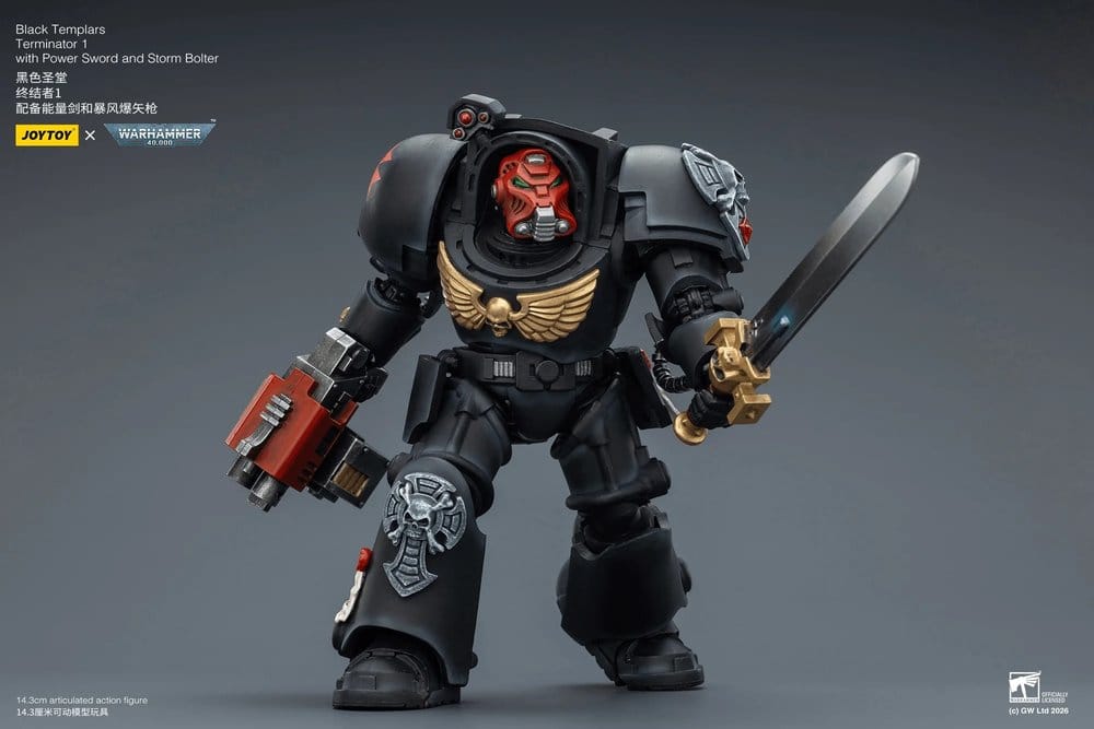 Warhammer 40,000 Actionfigur Black Templars Terminator 1 with Power Sword and Storm Bolter 14 cm Image 8