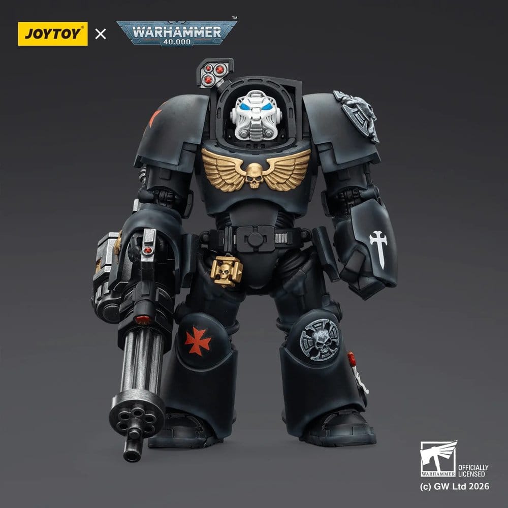 Warhammer 40,000 Actionfigur Black Templars Terminator 3 with Power Fist and Assault Cannon 14 cm Image 3