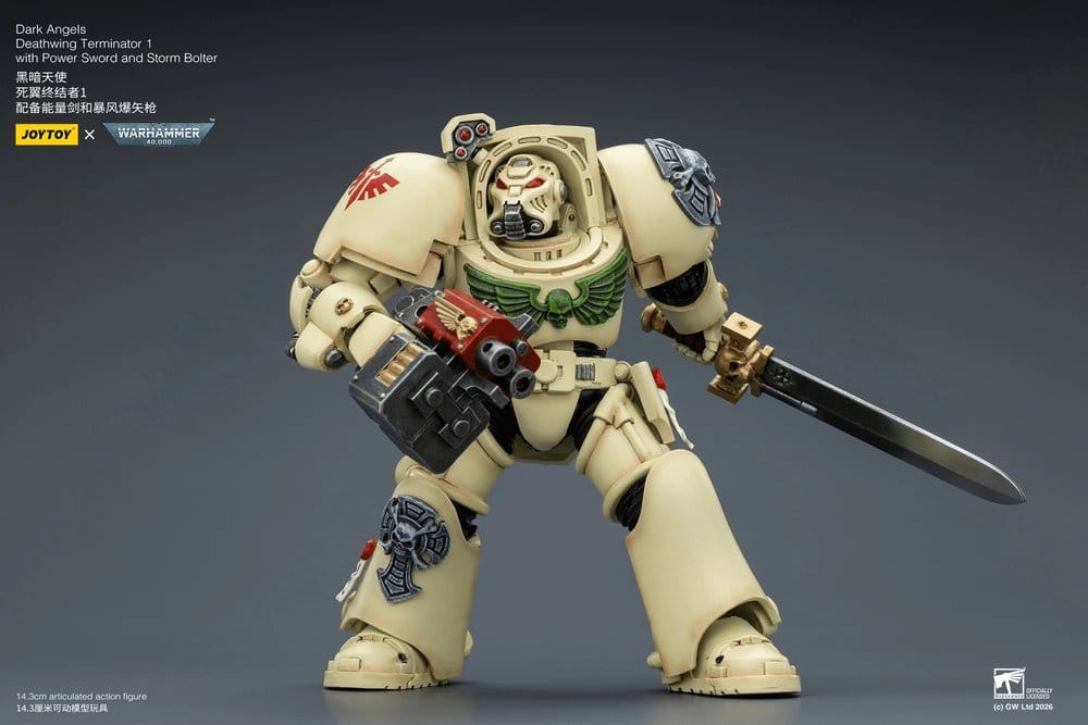 Warhammer 40,000 Actionfigur Dark Angels Deathwing Terminator 1 with Power Sword and Storm Bolter 14 cm Image 3