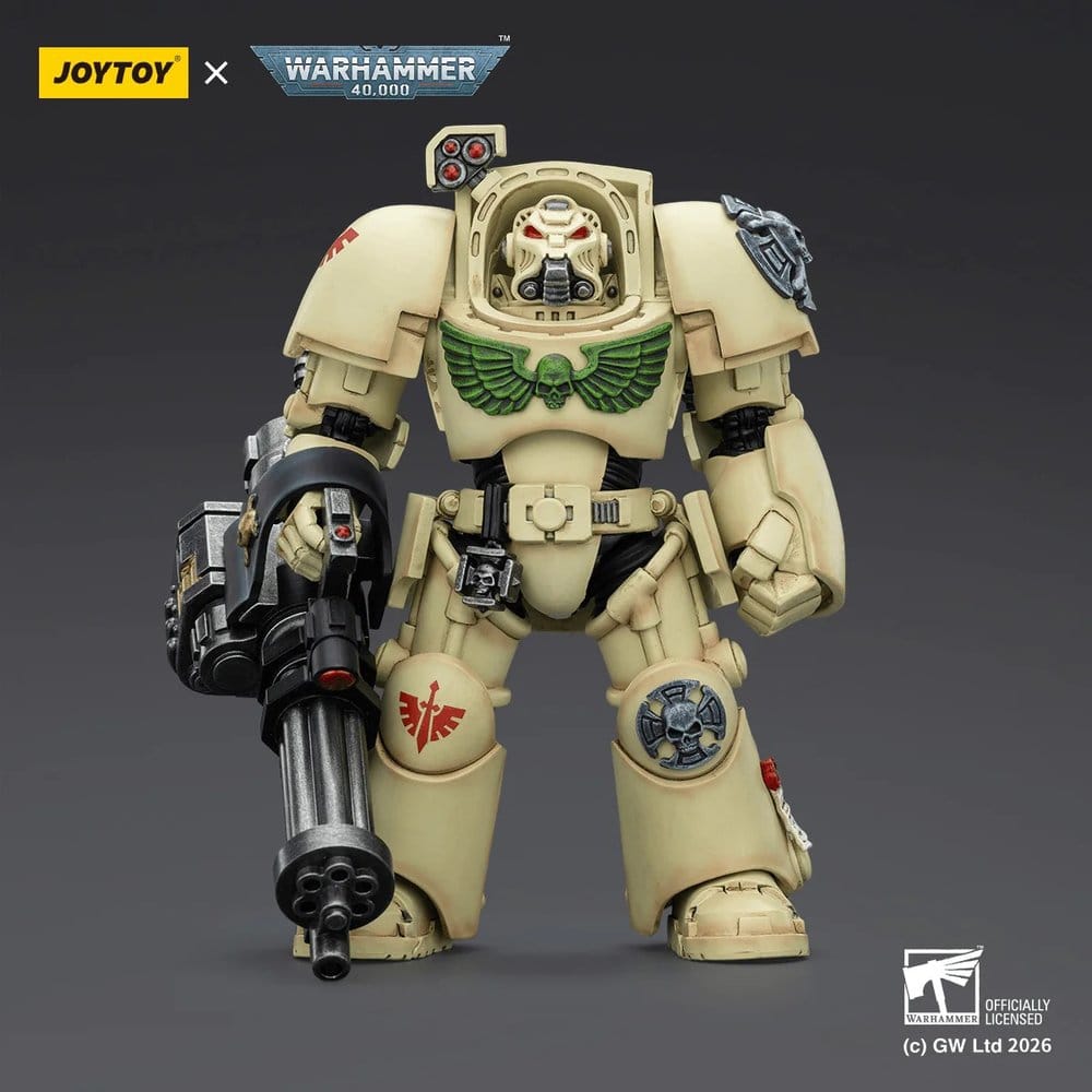 Warhammer 40,000 Actionfigur Dark Angels Deathwing Terminator 3 with Power Fist and Assault Cannon 14 cm Image 2