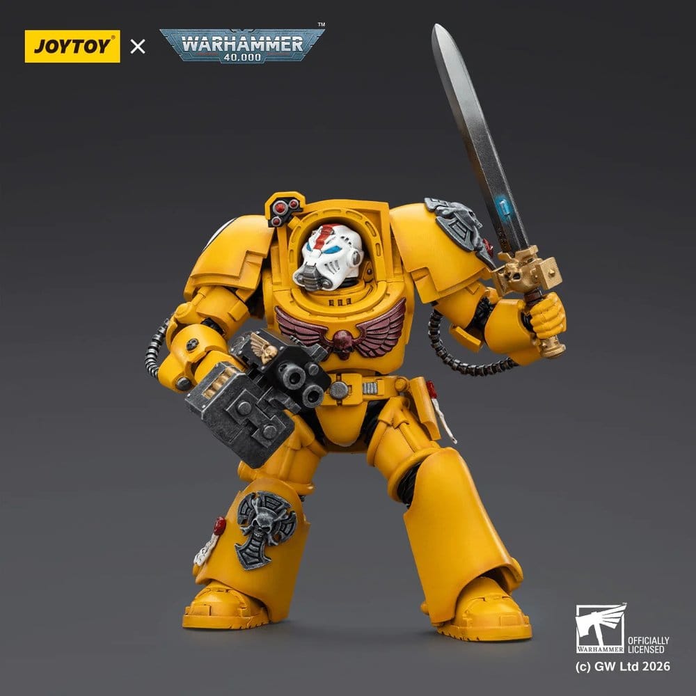 Warhammer 40,000 Actionfigur Imperial Fists Terminator 1 with Power Sword and Storm Bolter 14 cm Image 3
