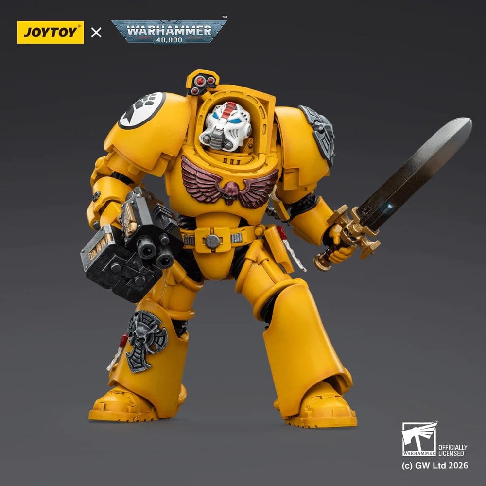 Warhammer 40,000 Actionfigur Imperial Fists Terminator 1 with Power Sword and Storm Bolter 14 cm Image 4