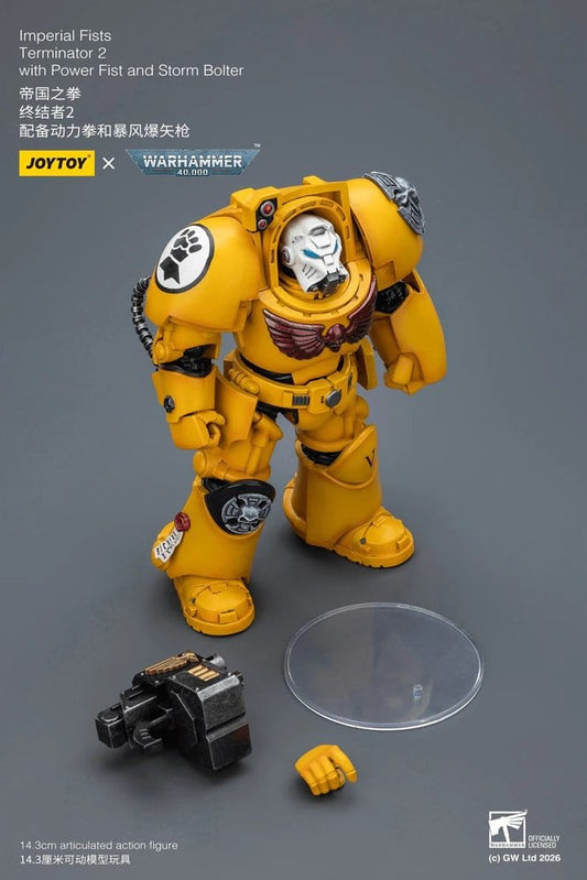 Warhammer 40,000 Actionfigur Imperial Fists Terminator 2 with Power Fist and Storm Bolter 14 cm Image 2