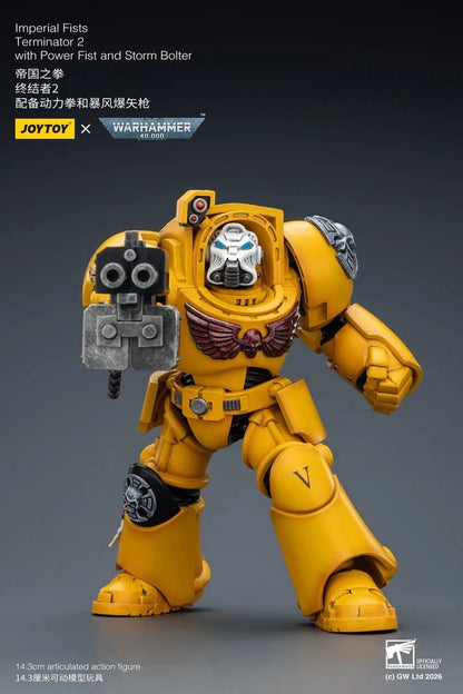 Warhammer 40,000 Actionfigur Imperial Fists Terminator 2 with Power Fist and Storm Bolter 14 cm Image 3