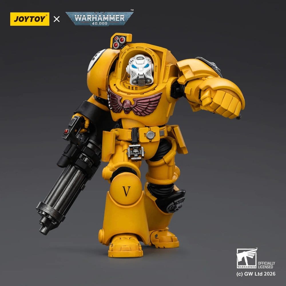 Warhammer 40,000 Actionfigur Imperial Fists Terminator 3 with Power Fist and Assault Cannon 14 cm Image 5