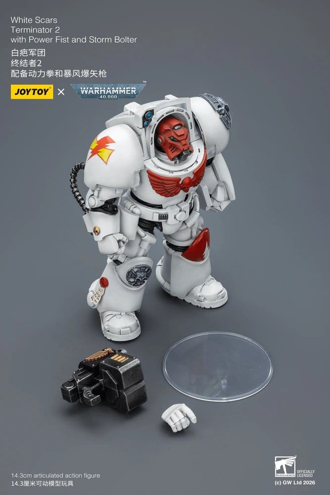 Warhammer 40,000 Actionfigur White Scars Terminator 2 with Power Fist and Storm Bolter 14 cm Image 3