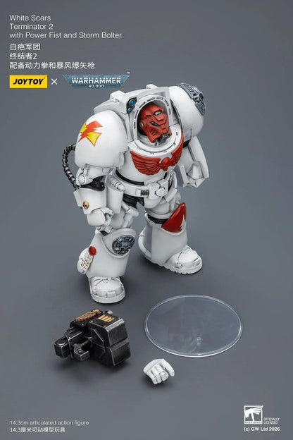 Warhammer 40,000 Actionfigur White Scars Terminator 2 with Power Fist and Storm Bolter 14 cm Image 3