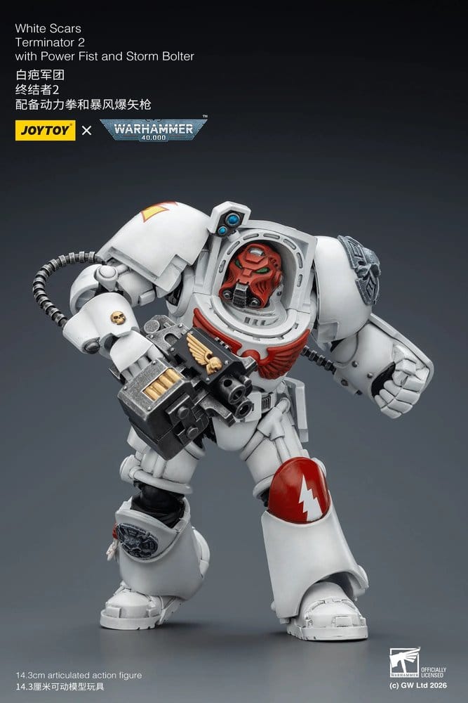 Warhammer 40,000 Actionfigur White Scars Terminator 2 with Power Fist and Storm Bolter 14 cm Image 4