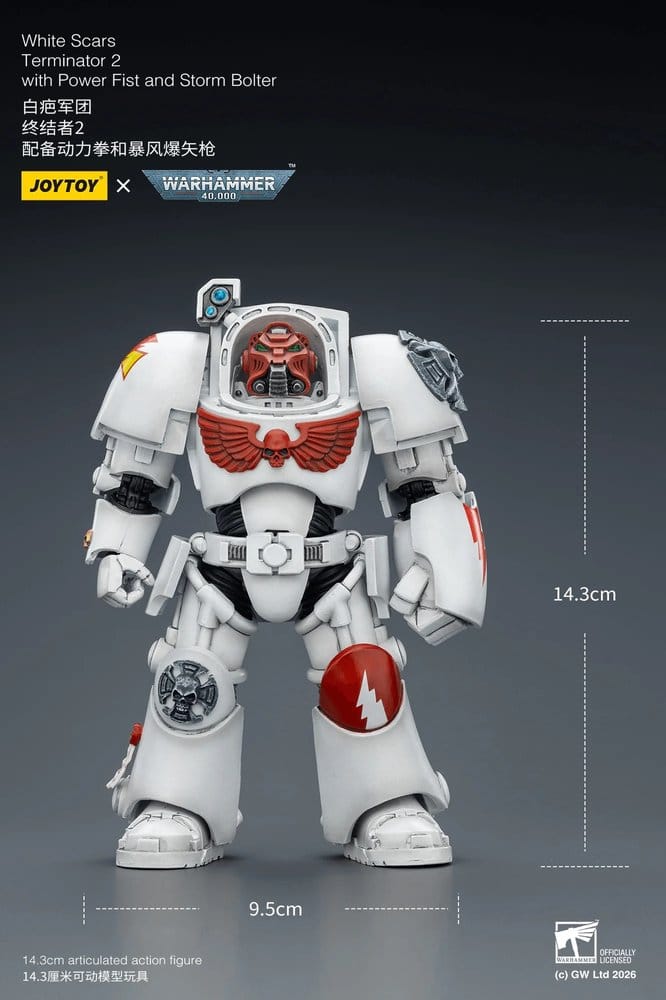 Warhammer 40,000 Actionfigur White Scars Terminator 2 with Power Fist and Storm Bolter 14 cm Image 5