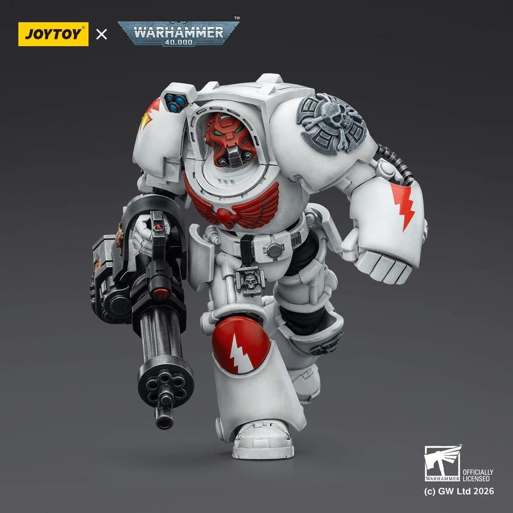 Warhammer 40,000 Actionfigur White Scars Terminator 3 with Power Fist and Assault Cannon 14 cm Image 5