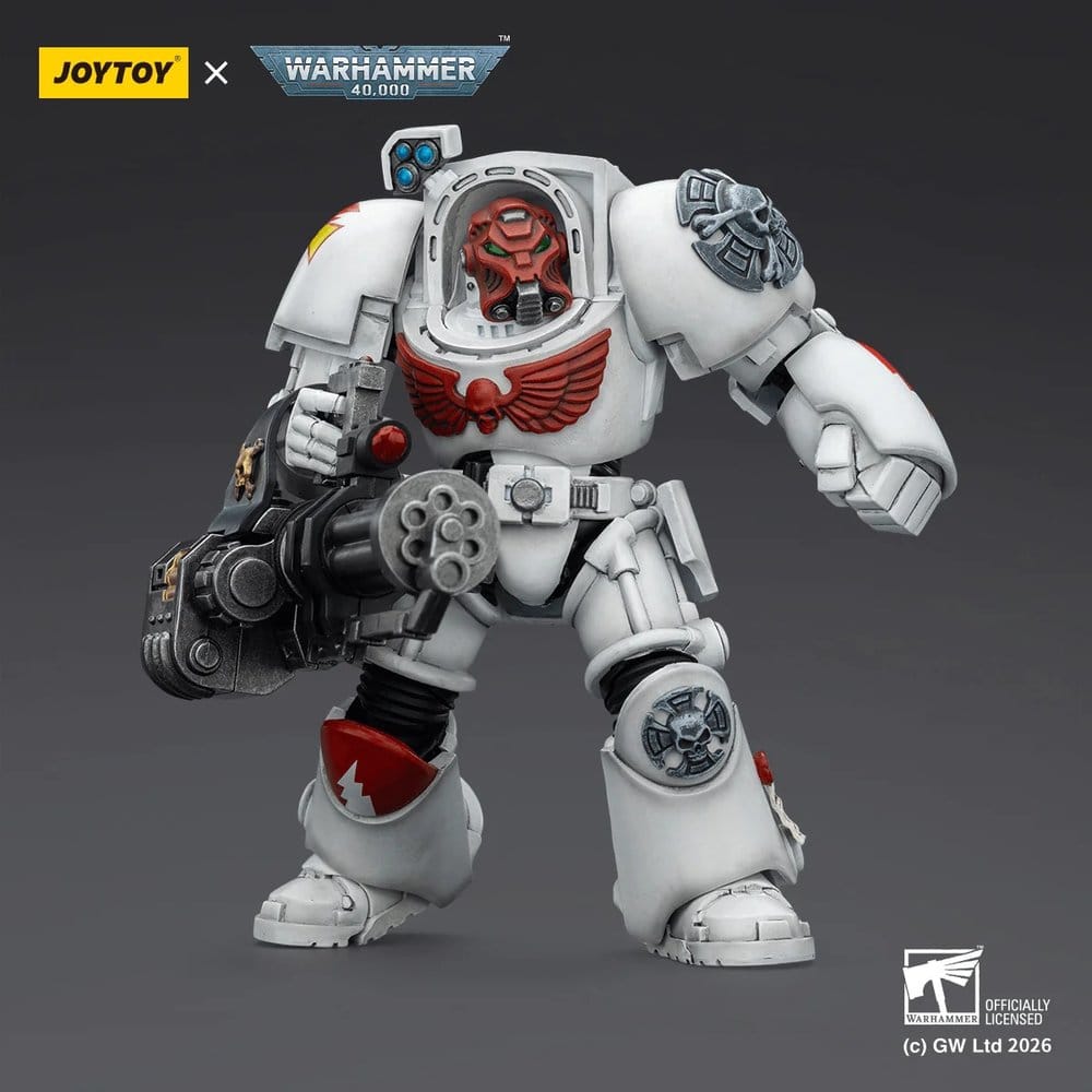 Warhammer 40,000 Actionfigur White Scars Terminator 3 with Power Fist and Assault Cannon 14 cm Image 6