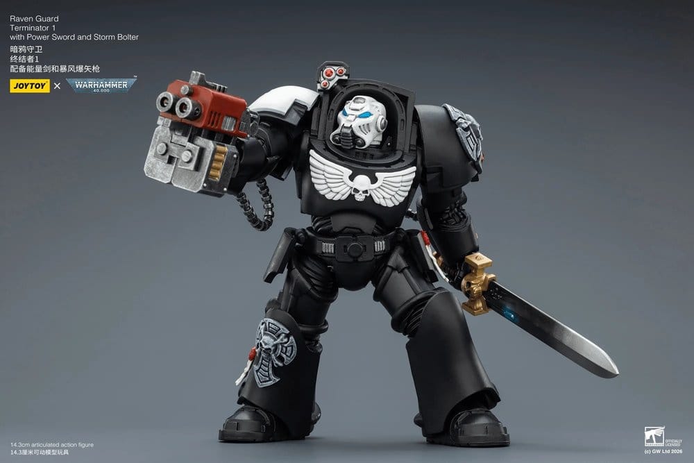 Warhammer 40,000 Actionfigur Raven Guard Terminator 1 with Power Sword and Storm Bolter 14 cm Image 3