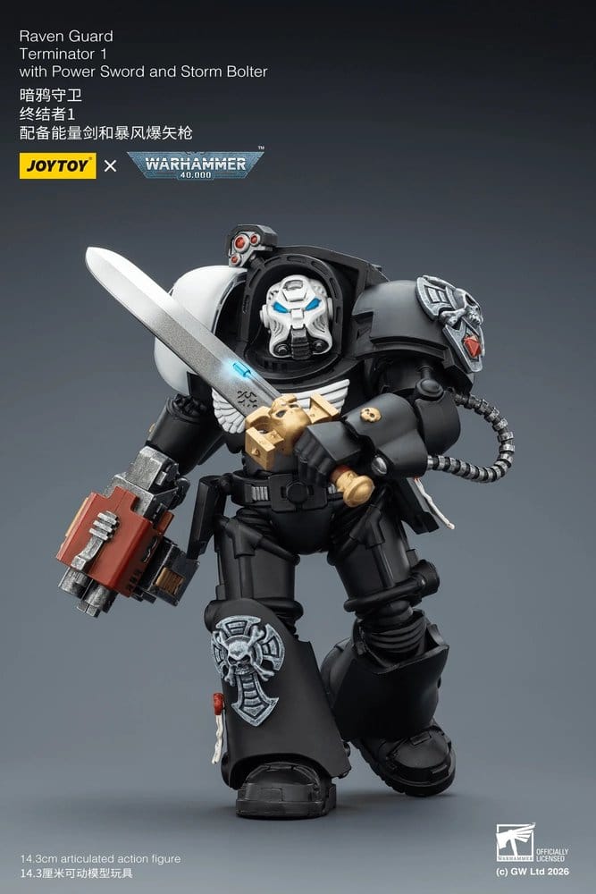 Warhammer 40,000 Actionfigur Raven Guard Terminator 1 with Power Sword and Storm Bolter 14 cm Image 4