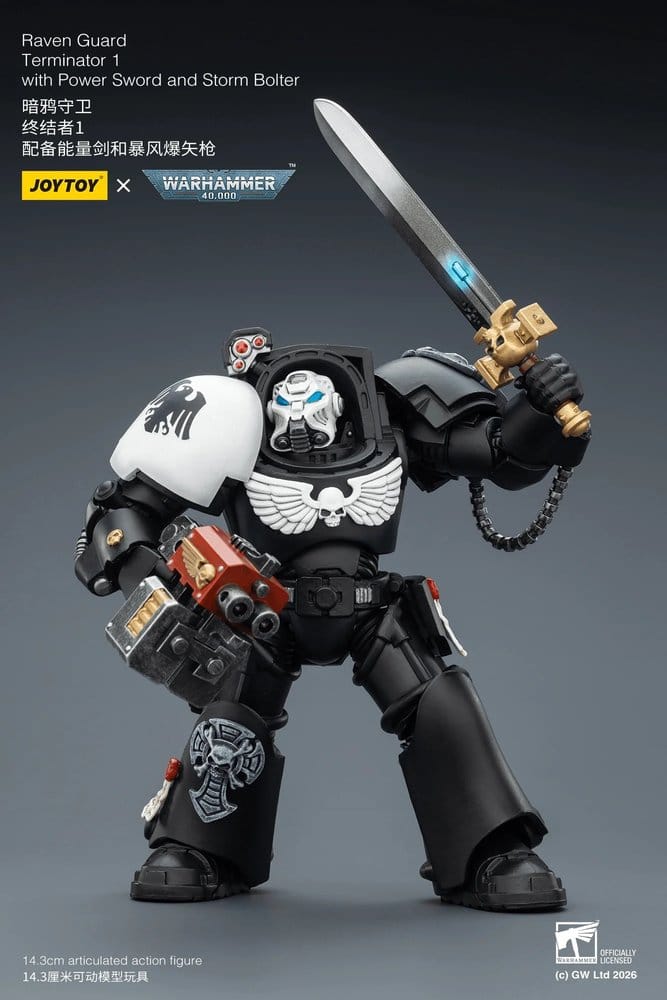 Warhammer 40,000 Actionfigur Raven Guard Terminator 1 with Power Sword and Storm Bolter 14 cm Image 6