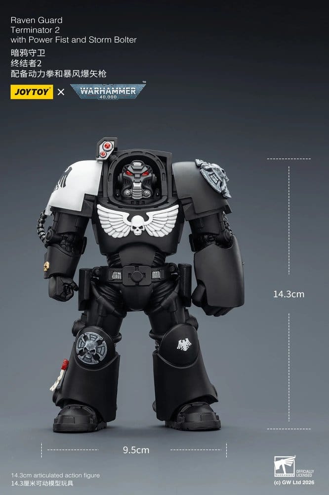 Warhammer 40,000 Actionfigur Raven Guard Terminator 2 with Power Fist and Storm Bolter 14 cm Image 2