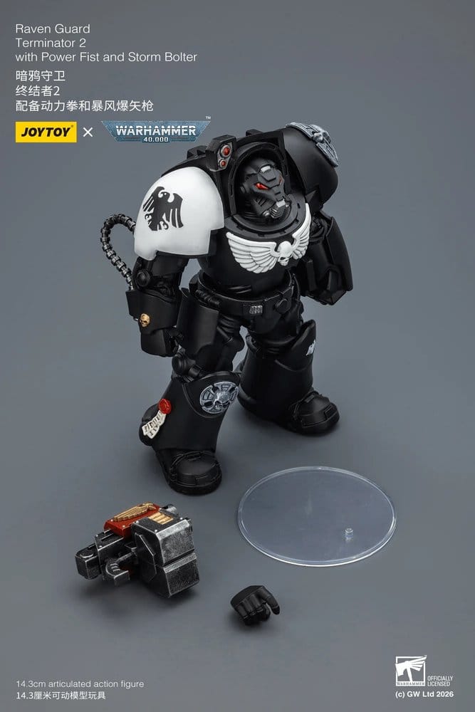 Warhammer 40,000 Actionfigur Raven Guard Terminator 2 with Power Fist and Storm Bolter 14 cm Image 7