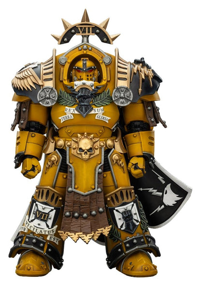 Warhammer Imperial Fists Actionfigur Legion Praetor in Tartaros Terminator Armourwith Power Sword and Vigil Storm Shield 14 cm Image 1