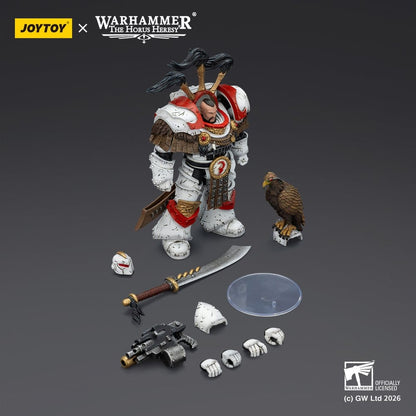 Warhammer 40,000 Actionfigur White Scars Legion Praetor in Cataphractii Terminator Armour with Cyber Hawk Chogorian sword and combi-melta 14 cm Image 6