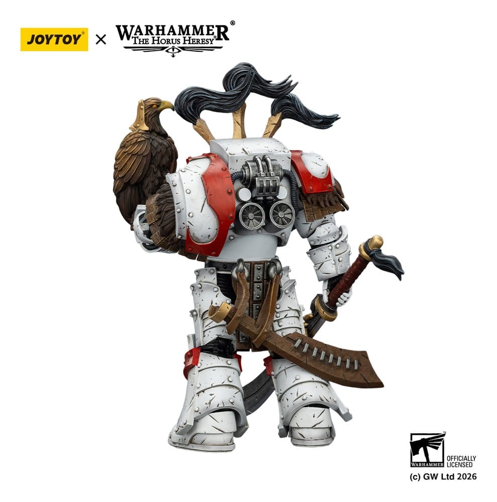 Warhammer 40,000 Actionfigur White Scars Legion Praetor in Cataphractii Terminator Armour with Cyber Hawk Chogorian sword and combi-melta 14 cm Image 7