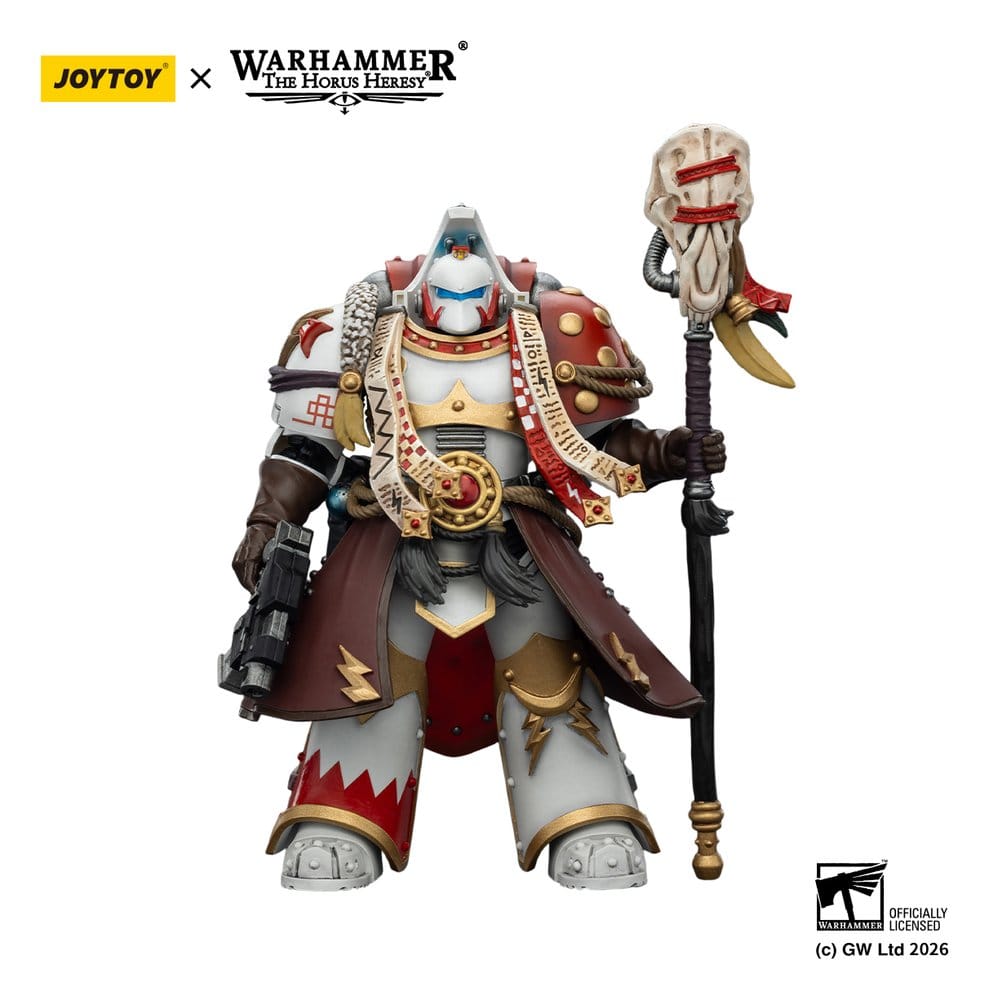 Warhammer 40,000 Actionfigur White Scars Stormseer Consulwith Force Staff and Bolt Pistol 12 cm Image 1
