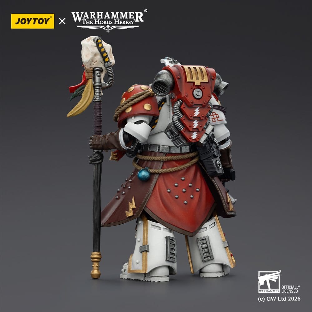 Warhammer 40,000 Actionfigur White Scars Stormseer Consulwith Force Staff and Bolt Pistol 12 cm Image 3