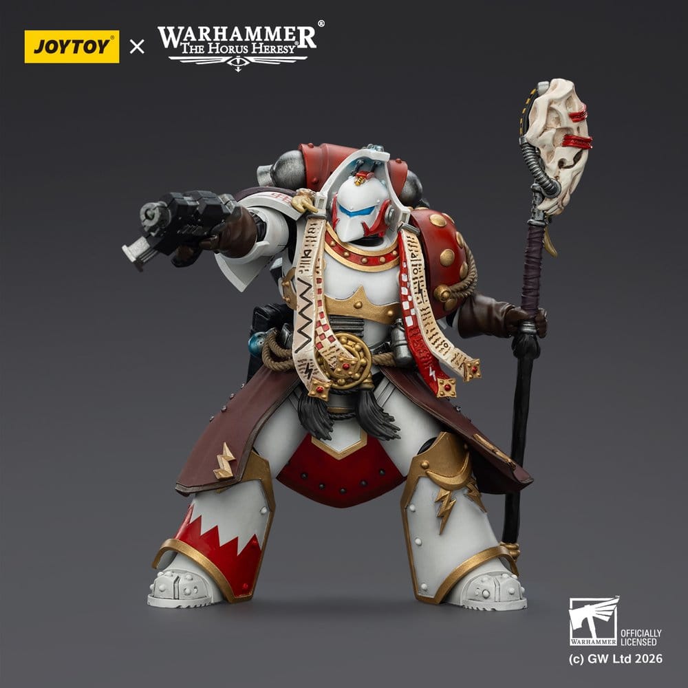 Warhammer 40,000 Actionfigur White Scars Stormseer Consulwith Force Staff and Bolt Pistol 12 cm Image 4