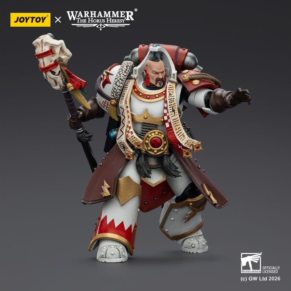 Warhammer 40,000 Actionfigur White Scars Stormseer Consulwith Force Staff and Bolt Pistol 12 cm Image 5