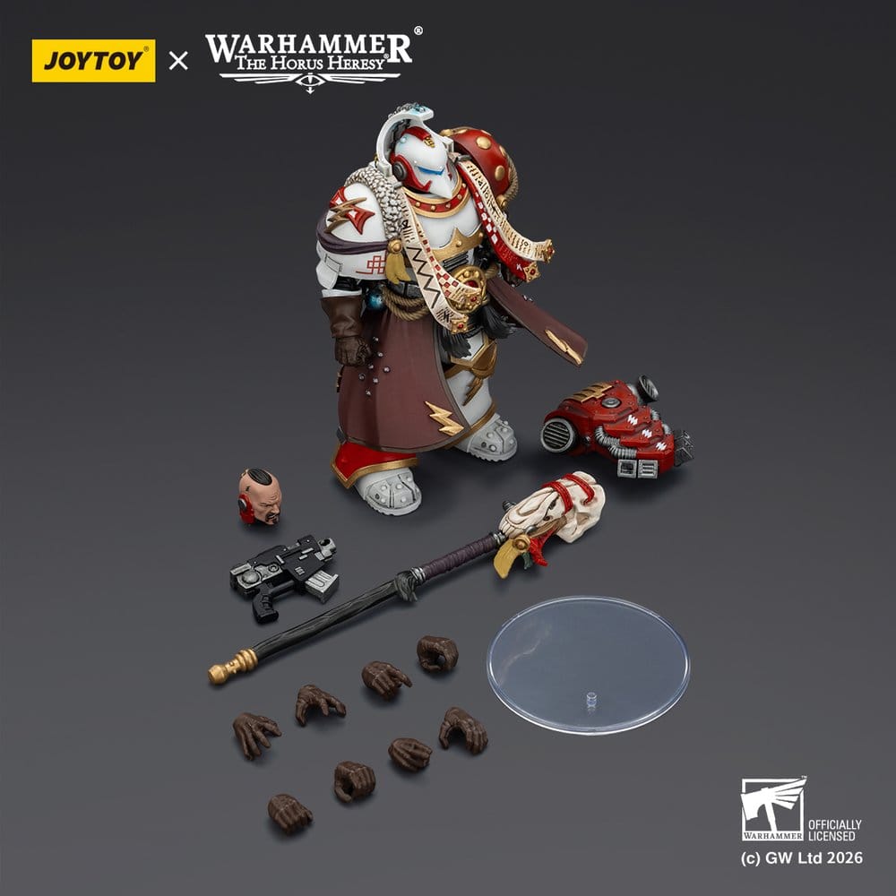 Warhammer 40,000 Actionfigur White Scars Stormseer Consulwith Force Staff and Bolt Pistol 12 cm Image 6
