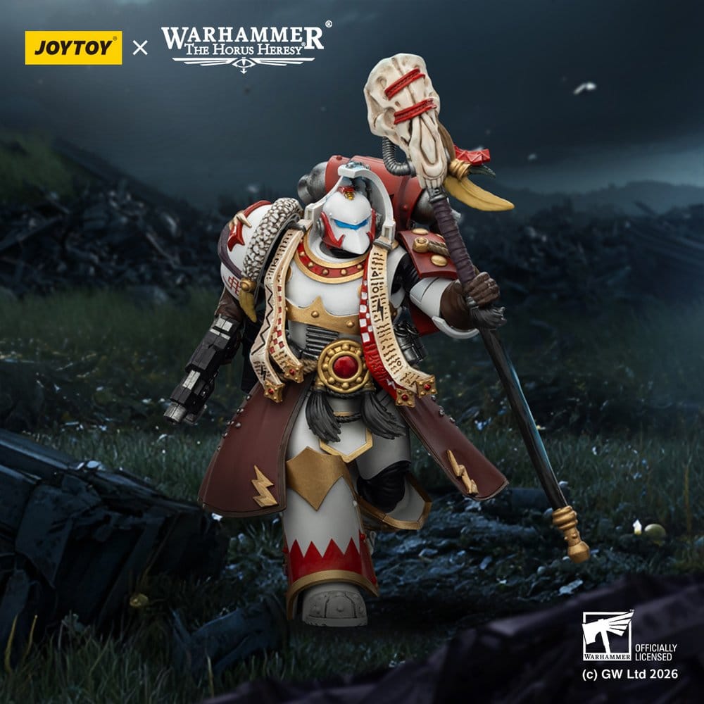 Warhammer 40,000 Actionfigur White Scars Stormseer Consulwith Force Staff and Bolt Pistol 12 cm Image 11