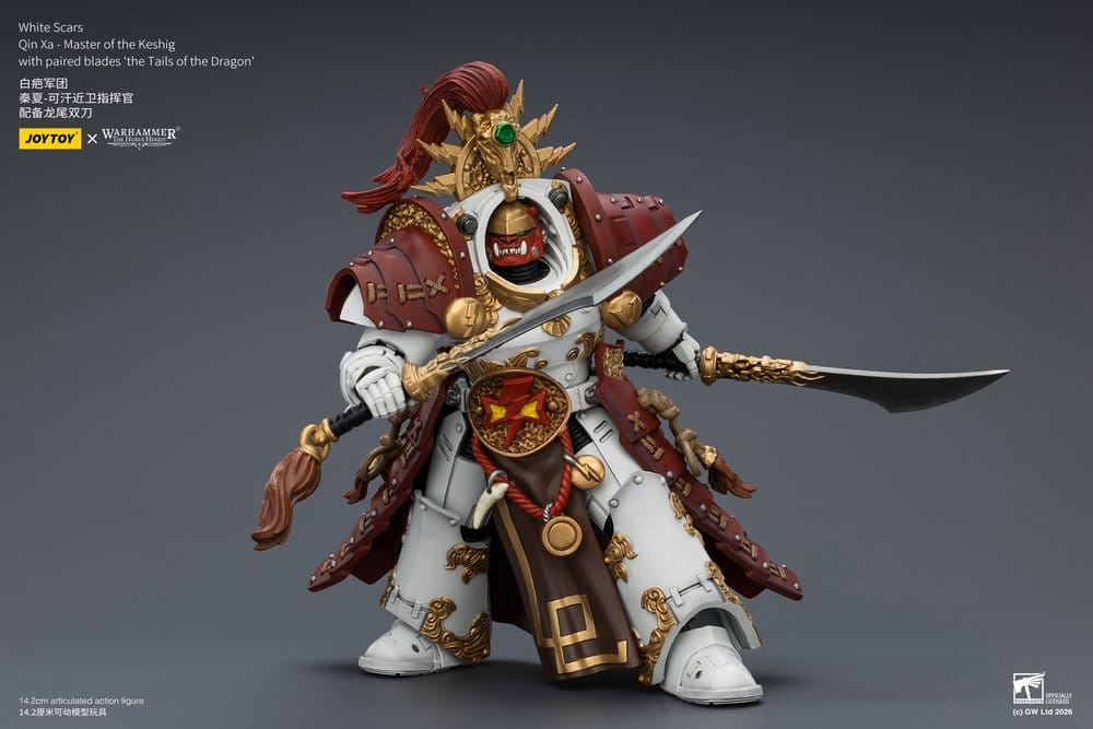 Warhammer The Horus Heresy Actionfigur White Scars Qin Xa - Master of the Keshig 14 cm Image 7