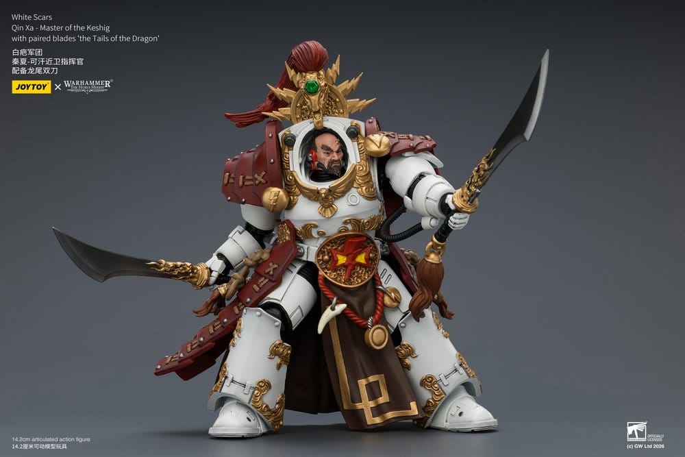 Warhammer The Horus Heresy Actionfigur White Scars Qin Xa - Master of the Keshig 14 cm Image 9