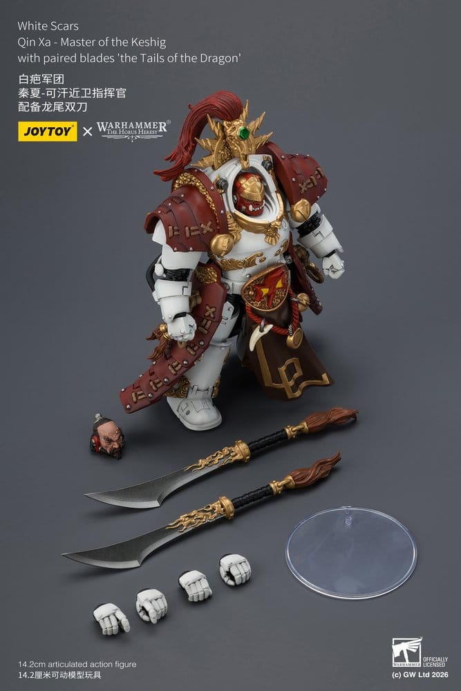 Warhammer The Horus Heresy Actionfigur White Scars Qin Xa - Master of the Keshig 14 cm Image 10