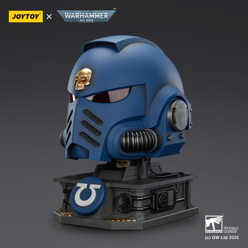 Warhammer 40,000 Captain MkX Helmet & Display Stand Ultramarines 44 cm Image 4