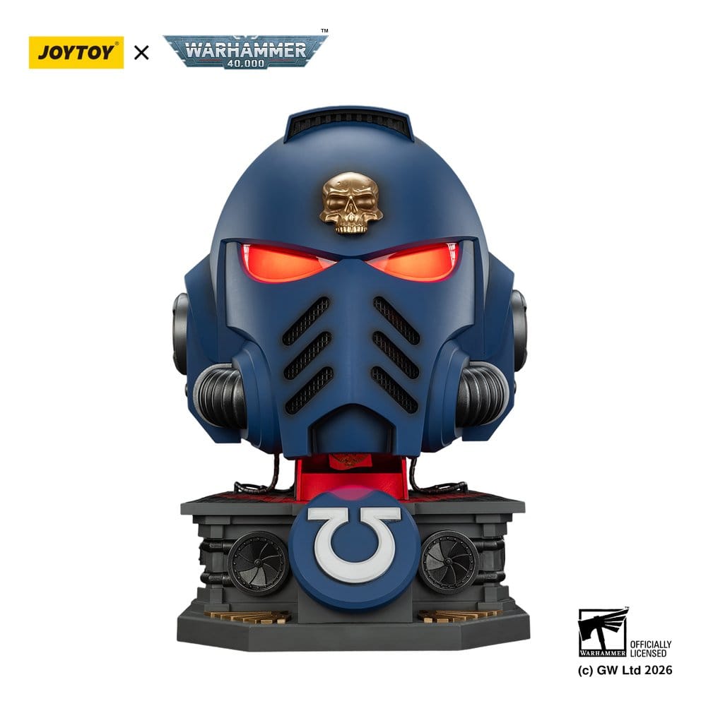 Warhammer 40,000 Captain MkX Helmet & Display Stand Ultramarines 44 cm Image 10